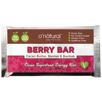 O'Natural Raw Chocolate Superfood Bar - Berry Bar